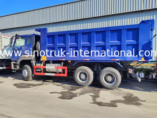 Full DriveLow Fuel Consumption 380HP Blue HOWO Tipper Truck RHD 6×6 10wheels