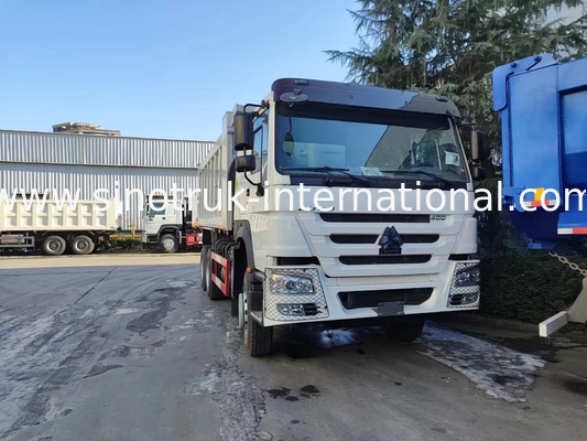 RHD 6×6 10wheels  White HOWO Tipper Truck Full Drive High Horsepower 380HP