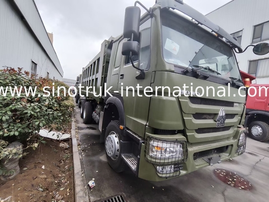 SINOTRUK HOWO 400HP Green Tipper Dump Truck RHD 6×4 12wheels High Horsepower