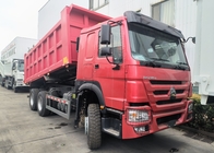 Sinotruk Howo Tipper Dump Truck 380Hp 6 × 4  With Hyva Hydraulic Cylinder For Mining