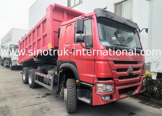 Sinotruk Howo Tipper Dump Truck 380Hp 6 × 4  With Hyva Hydraulic Cylinder For Mining