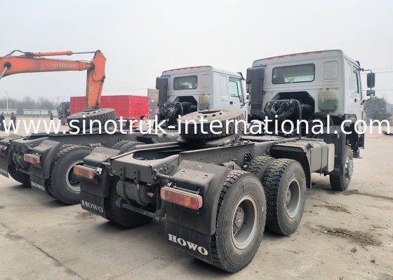 Sinotruk Howo Tractor Truck Rhd All Wheel Drive 6 × 6 Weichai 400Hp White