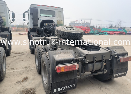 Sinotruk Howo Tractor Truck Rhd All Wheel Drive 6 × 6 Weichai 400Hp White