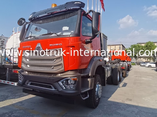 Sinotruk New Howo Tipper Dump Truck Chassis Weichai Engine 6 × 4  LHD Orange Color