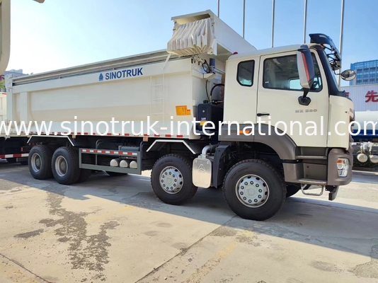 Sinotruk Hohan New HOWO Tipper Dump Truck N7 6 × 4 10 Wheels 380Hp RHD U Type  Automatic Tarpaulin