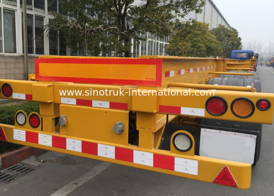 20ft 40ft Truck Mounted Crane Side Loader Sidelifter , Container Self Loading Semi Trailer