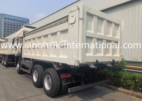 Sinotruk Tipper Dump Truck  Brand New 6 × 4  Nx 20CBM White With Automatic Tarpaulin