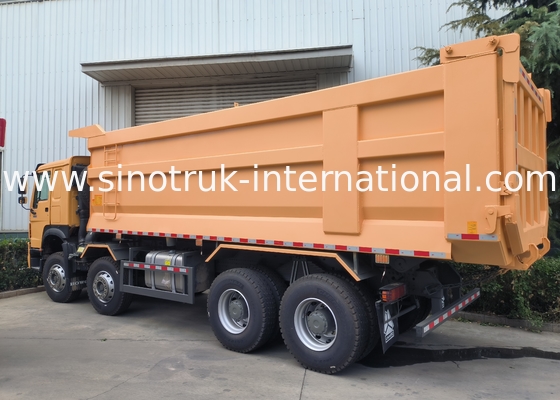 Sinotruk Howo Tipper Dump Truck 8 × 4  Lhd 12 Wheels U Shape Tipper Body Euro 2