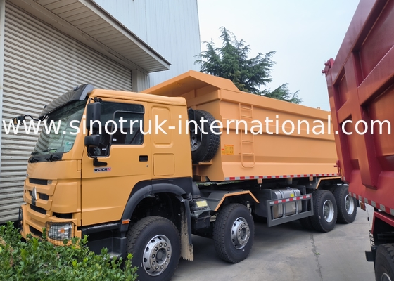Sinotruk Howo Tipper Dump Truck 8 × 4  Lhd 12 Wheels U Shape Tipper Body Euro 2