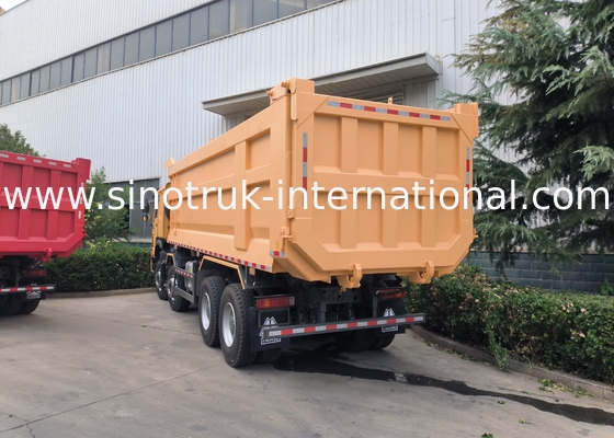 Sinotruk Howo Tipper Dump Truck 8 × 4  Lhd 12 Wheels U Shape Tipper Body Euro 2