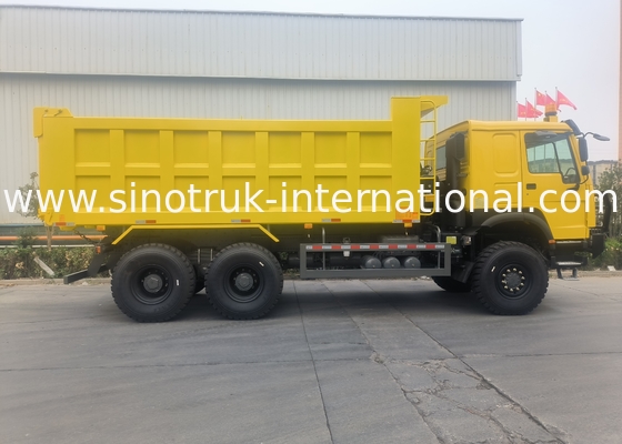 Sinotruk Howo Tipper Dump Truck 6 × 6 All Wheel Drive With 14.00R20 Single Tyre 380Hp