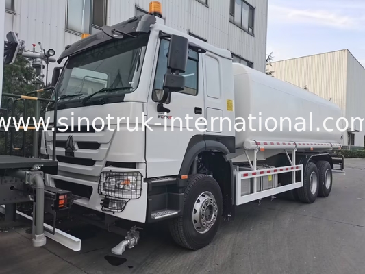 Sinotruk HOWO White RHD 6x4 Water Tank Truck ZZ1257V4347B1 With High Pressure Flush Function