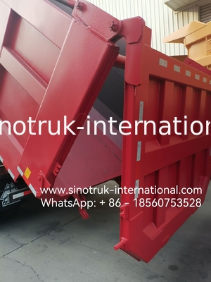 HOWO 12 Wheels Sinotruk 8X4 Dump Truck 400hp For Mining LHD  U Type Container