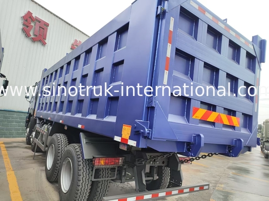 8X4 Blue Tipper Dump Truck 380hp 12 Wheels White H77L ZZ3317V3567B1 U Type