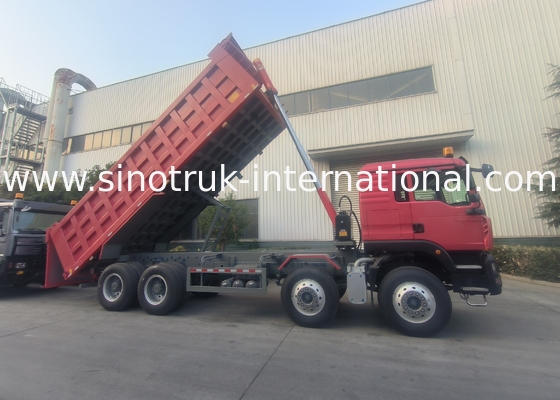 8 × 4  Lhd 12 Wheels Sinotruk Tipper 400Hp Euro 2