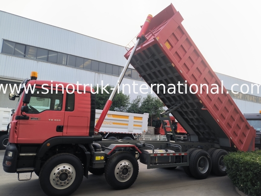 8 × 4  Lhd 12 Wheels Sinotruk Tipper 400Hp Euro 2