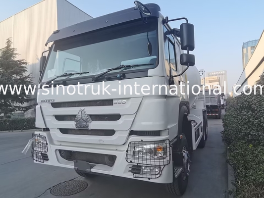 Sinotruk Howo Concrete Mixer Truck 380HP 6-10CBM 6 X 4 Euro 2 Mixing Plant RHD