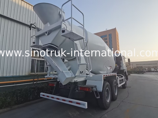 Sinotruk Howo Concrete Mixer Truck 380HP 6-10CBM 6 X 4 Euro 2 Mixing Plant RHD