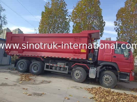 Tipper Dump Truck SINOTRUK HOWO A7 8X4 For Construction ZZ3317V3567B1