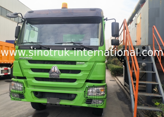 Sinotruk Howo Tipper Dump Truck 380Hp 6 × 4 U Shape Cargo Body Green Color