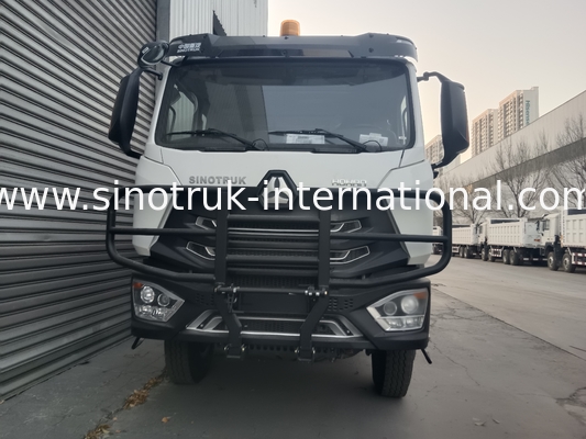 SINOTRUK HOWO 400 HP Tipper Dump Truck For Construction N7 Military Bumper Warning Light