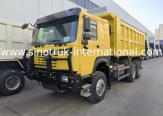 Sinotruk Howo Tipper Dump Truck  6 × 4  Lhd 10 Wheels 20CBM Cargo Box Mining Tires