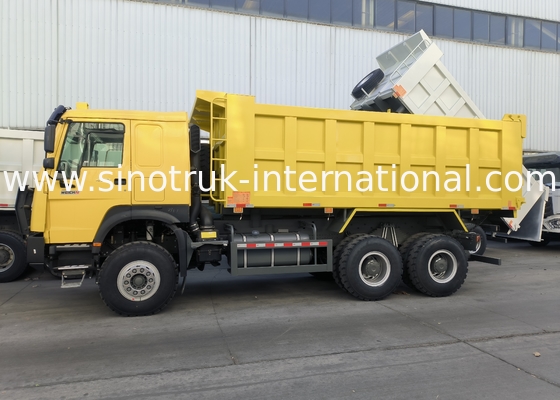 Sinotruk Howo Tipper Dump Truck  6 × 4  Lhd 10 Wheels 20CBM Cargo Box Mining Tires
