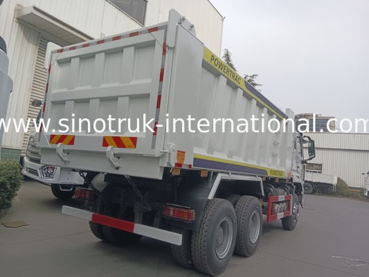 30-40 Tons RHD 10 Wheels Tipper Dump Truck SINOTRUK Haohan For Construction White