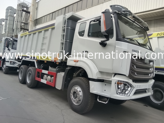 30-40 Tons RHD 10 Wheels Tipper Dump Truck SINOTRUK Haohan For Construction White