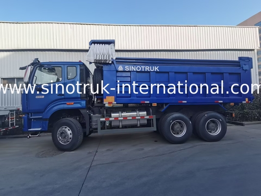 SINOTRUK HOHAN NEW HOWO 30 - 40 Tons RHD 10 Wheels Tarpaulin  For Construction Blue High Efficiency Lifting And Unloading