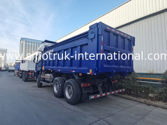 SINOTRUK HOHAN NEW HOWO 30 - 40 Tons RHD 10 Wheels Tarpaulin  For Construction Blue High Efficiency Lifting And Unloading