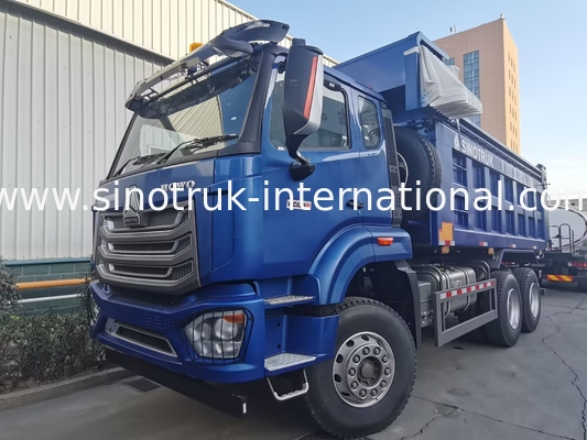 SINOTRUK HOHAN NEW HOWO 30 - 40 Tons RHD 10 Wheels Tarpaulin  For Construction Blue High Efficiency Lifting And Unloading