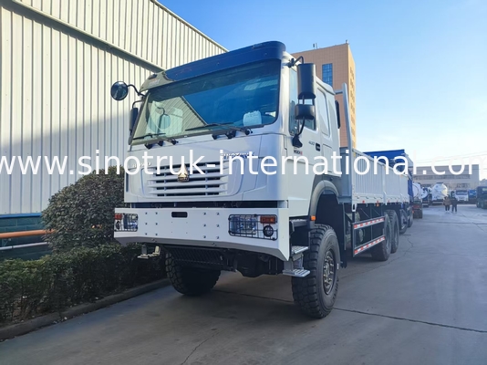 Unleash Power and Versatility All Conquering White HOWO 6x6 400HP Off - Road Cargo Truck