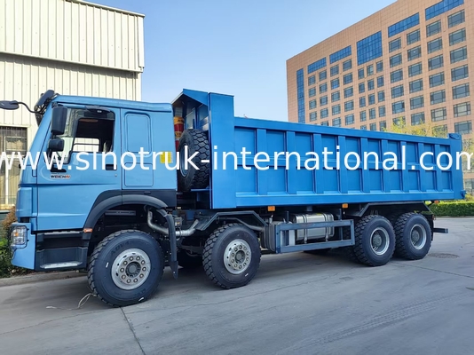 Captivating Blue HOWO 8×4 380HP 26.91CBM Dump Truck Where Power Meets Precision In Every Load!