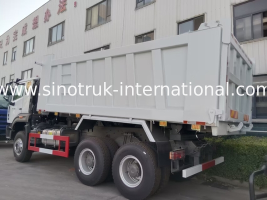 2 Passengers Sinotruk Hohan Tipper Dump Truck Weichai Engine 6 × 4 LHD 380HP With Manual Transmission Type