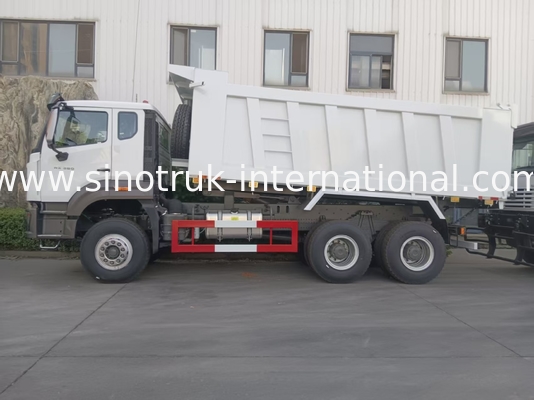 2 Passengers Sinotruk Hohan Tipper Dump Truck Weichai Engine 6 × 4 LHD 380HP With Manual Transmission Type