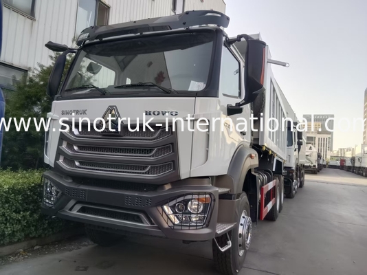 2 Passengers Sinotruk Hohan Tipper Dump Truck Weichai Engine 6 × 4 LHD 380HP With Manual Transmission Type