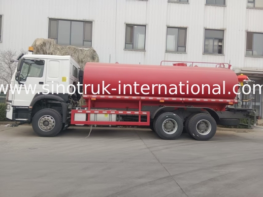 HOWO SINOTRUK Water Tank Truck 380HP With High Pressure Flush Function 6×4
