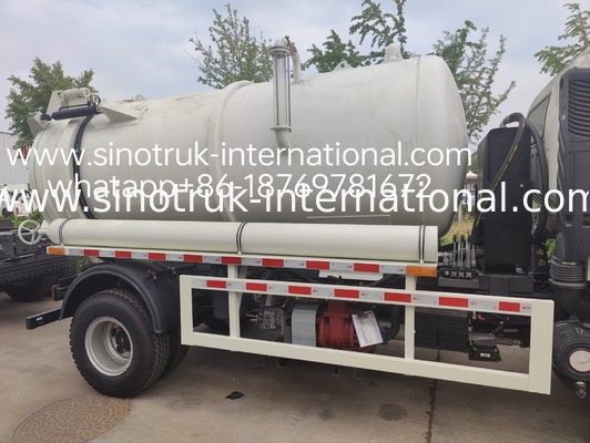 4*2 Drive HOWO Sewage Suction Truck: 6m³ Tank, 160HP , 8.00R20 Tires, Light-Duty Sewage Truck ,Efficient Sanitation Vehicle
