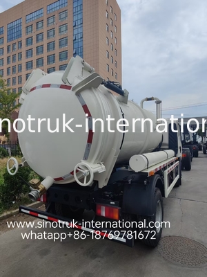 4*2 Drive HOWO Sewage Suction Truck: 6m³ Tank, 160HP , 8.00R20 Tires, Light-Duty Sewage Truck ,Efficient Sanitation Vehicle