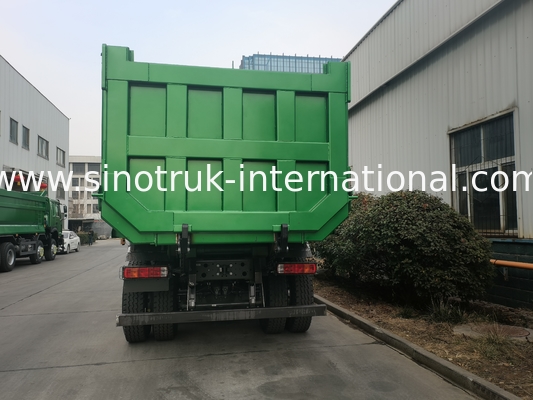 SINOTRUK HOWO 400HP 8X4 Tipper Dump Truck Construction Old Front Face Ghost Face cab Military Bumper  U Type Container