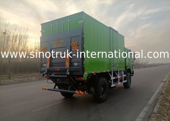 SINOTRUK Heavy Duty Truck with 4X4 LHD Drive Type, 5000*2300*2300 mm Cargo Tank, and 16T Rear Axle Capacity for Heavy Load Hauling