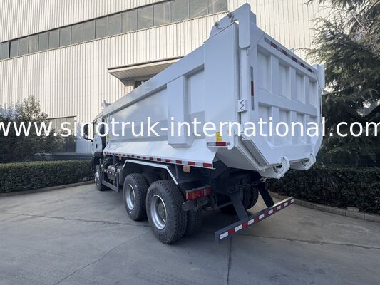 SINOTRUK HOWO TX Model 380HP LHD Tipper Dump Truck 6X4 Utype Container White