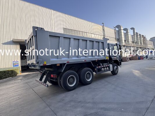 SINOTRUK HOHAN New Howo Tipper Dump Truck  Middle Lifting  6 × 4 RHD  Cargo Box  19-20CBM Customer-customized color Diamond Silver 400HP