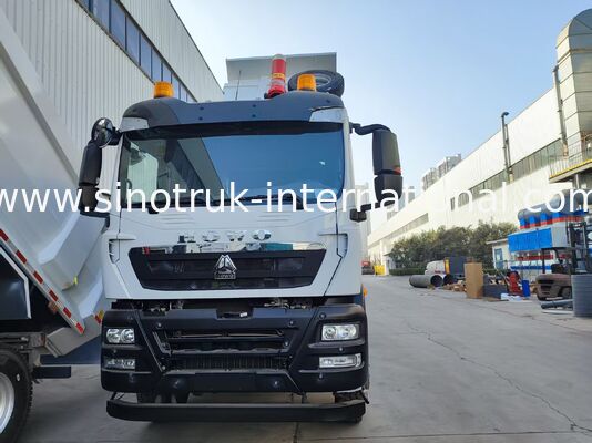 HOWO TX 6*4 White Dump Truck with 390HP MAN Engine & 20CBM Cargo Box for Superior Performance