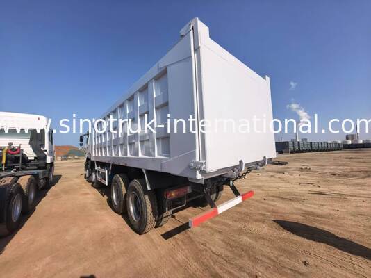 375 Horsepower Tipper Dump Truck with 40-50 Tons Load Capacity and 7300mm Cargo Box Length