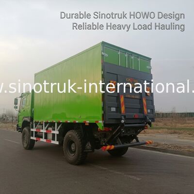 4X4 LHD Cargo Truck with 5000*2300*2300 mm Cargo Tank and 16T Rear Axle for Heavy Duty Transport