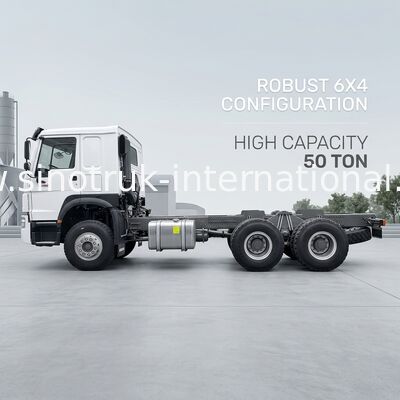 SINOTRUK HOWO Dropside Cargo Commercial Vehicles Truck Chassis LHD 6X4 400HP