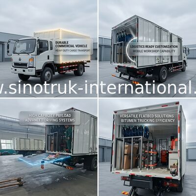 Sinotruk Howo Cargo Truck 10Wheels 400Hp 6 × 4  RHD Customized For Logistics