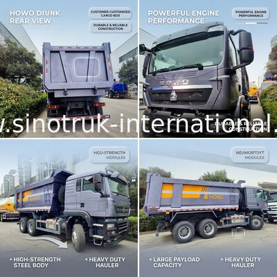 SINOTRUK Heavy Duty Hauler TX Tipper Dump Truck with 380HP Engine, 30-40 Tons Load Capacity and Middle Lifting Type